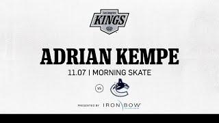 Forward Adrian Kempe | 11.07 LA Kings Morning Skate Ahead of Vancouver Canucks