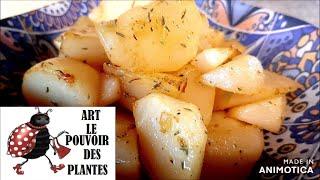 Cuisine: Recette facile et rapide: Navets au thym et au miel (navets du jardin)