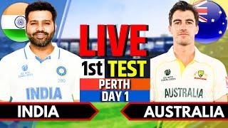 India vs Australia, 1st Test, Day 1 | IND vs AUS Live Match | Live Cricket Match Today | Session 2