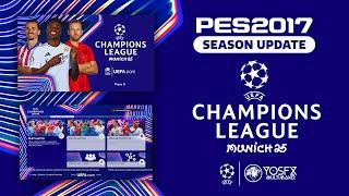 PES 2017 | UEFA Champions League 2025 Menu Graphic - Compatible With All Patches