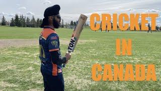 Playing first cricket match in Canada! BROKE MY BAT 