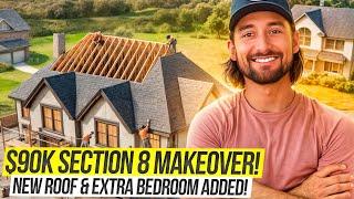 $90K Section 8 Investment: See How We Added Value with a New Roof and Bedroom! BRRRR Method Invest!