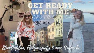 GET READY WITH ME FÜRS NEUE SEMESTER! Mein Stundenplan, Whats in my Uni Bag & Frühjahrsputz // Anne