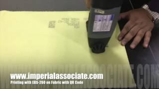 Printing on Fabric & QR code with EBS 260 Handjet Printer