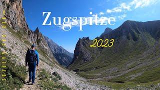 Zugspitze 2023 von Ehrwald zur Ehrwalderalm über das GATTERL zur Knorrhütte und auf die Zugspitze