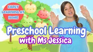 Preschool FUN At HOME with Ms Jessica | Preschool Learning Video