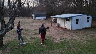 Keri "Crack Shot One Hit Wonder" McKay Lightin' Up a Fosters Can at McKay Christmas Gun Shootin'