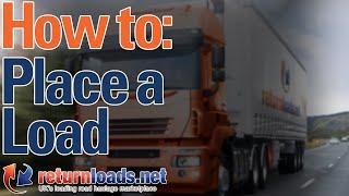 How to place a load | Returnloads.net