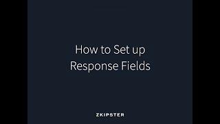 Online Invitation Management: How to Set up Response Fields | zkipster Tutorial