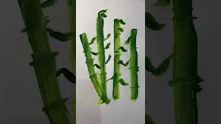 Creative bamboos #youtubeshorts #satisfying #drawing #ytshorts #paintng #bamboo #youtube