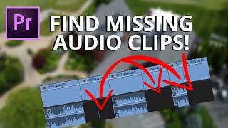 How to Find Missing Audio in Your Timeline Premiere Pro