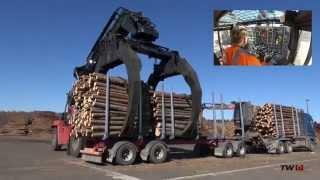 TW RTD3026 with TwinGrapple   - truck unloading work cycle