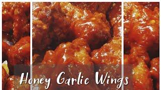 Crispy Honey Garlic Chicken Wings| Easy Wings Recipe With Spicy Sauce!!