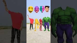 three Domi to cosita alien, Hulk & dancing frog - Correct head matching gameMagic video