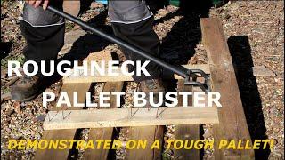 Roughneck pallet buster demolition bar from Screwfix. User reviewed and demonstrated.