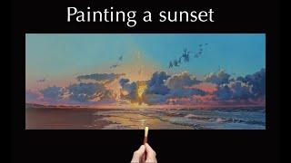 Painting a sunset