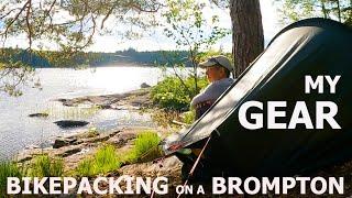 What gear I use for Brompton bikepacking - an update! wild camp & chat about bags, tent, stove etc