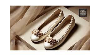 Step into Elegance The Luxor Starr Luxury Shoe Collection, Glamorous pearl-encrusted shoes