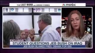 College Democrat Ivy Ziedrich explains why she confronted Jeb Bush on ISIS