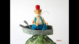 Fisherman & Row Boat Cake Topper Tutorial