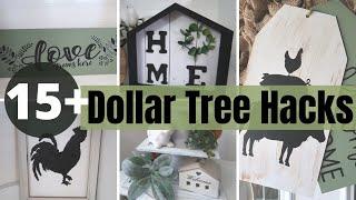 15+ Dollar Tree DIY Hacks | Farmhouse Style Decor