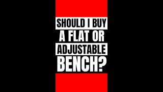 Should I Buy A Flat Or Adjustable Bench? - #Shorts