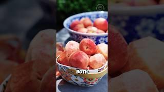 Peaches processed in strange way