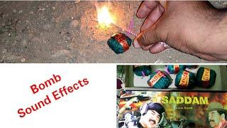 Saddam Bomb Fireworks Sound Effects | Diwali Sutali Bomb Sound | Sadam Atom Bum Crackers Sound