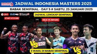 Jadwal Semifinal Indonesia Master 2025 day5 ~ ReLis vs Jepang ~ Jojo vs Taipei dan FajRi vs Thailand