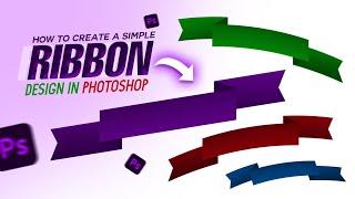 How to Create a Simple Ribbon Design in Photoshop @BrightPhotoshopTutorials