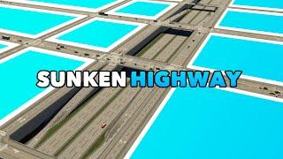 How to Build a Sunken Highway with On- and Off-Ramps in Cities Skylines 2 | Tutorial