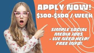 Social Media Jobs - Simple Social Media Jobs Online