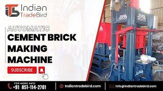 Automatic Cement Brick Making Machine | Indian Trade Bird