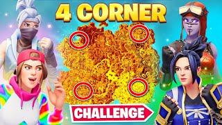 The FLOOR IS LAVA 4 CORNER Challenge!