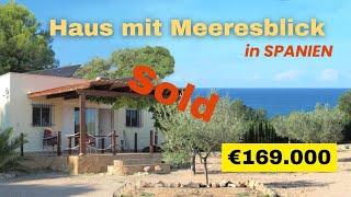 Haus mit Meeresblick in Gehweite zum Meer in Spanien in El Perelló