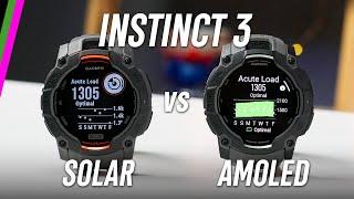 Garmin Instinct 3 AMOLED vs Solar In-Depth Comparison // Major Differences! (Choose Wisely)