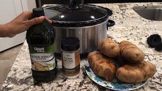 Baked Potatoes in the Slow Cooker - No Foil Required