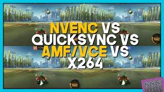 NVENC vs AMF/VCE vs QuickSync vs X264 - ULTIMATE Encoder Quality Analysis 2020