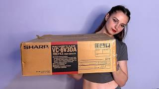 Unboxing the "new" Video Cassette Player SHARP VC-6V3DA