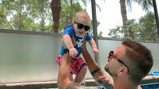 Pool Party Fun! | Jackson Is 7 Months Old & Celebrating Tim's Big Day!