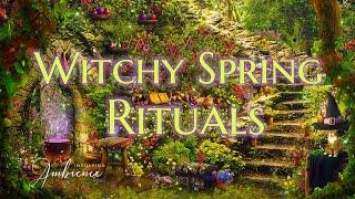 Witchy Spring Rituals ASMR Ambience  Forest Lair of the Good Witch  Cozy Witch Aesthetics