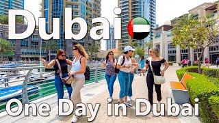 One day in Dubai Amazing City Walk 4K