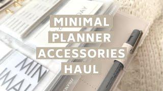 Minimal AND Aesthetic AF Planner & Planner Accessories Haul | 3 PLANNER SHOPS YOU SHOULD KNOW ABOUT