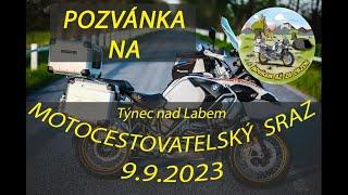 Pozvánka na motocestovatelský sraz 9.9.2023 Týnec nad Labem