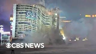 Tropicana Hotel imploded in Las Vegas