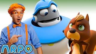 Blippi and ARPO!  We Are Squirrel ️ | Funny Educational Kids Videos | Moonbug Kids