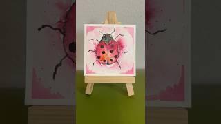  Watercolor Ladybug // wet on wet technique