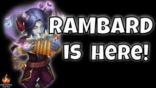 RAMBARD Castle Clash New Hero Full Setup How To Build