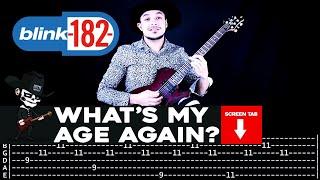 【BLINK 182】[ What's My Age Again? ] cover by Masuka | LESSON | GUITAR TAB