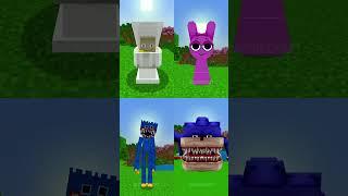 SPRUNKI vs POPPY PLAYTIME vs SHIN SONIC vs BOUS REVENGE in MINECRAFT #minecraft